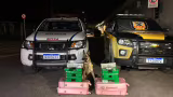Cães da PM encontram 22 barras de maconha em malas; mulher é presa na LMG-653