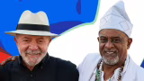 Lula recebe saudação de liderança de matriz africana durante evento cultural no ES