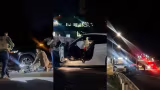 Vice-prefeito de Lages fica ferido após BMW bater de frente com carreta na BR-116
