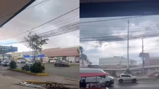 Chuva forte derruba parte da fachada do Shopping Marajó e causa transtornos em São Luís