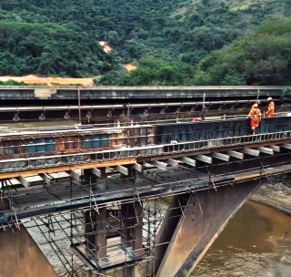 Reforma da Ponte Mauá busca desviar caminhões de minério do Cachoeira do Vale
