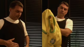 Flávio Bolsonaro diz usar colete à prova de balas por medo de atentado em agendas públicas