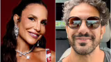 Ivete Sangalo é vista aos beijos com Tiago Maia em casamento na Itália