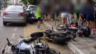 Motorista passa mal, perde controle e atinge 10 veículos no Centro de Governador Valadares