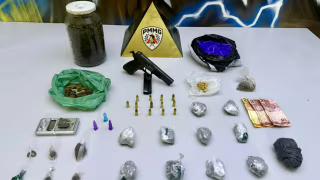 Operação contra o tráfico em Ipatinga termina com dois presos e pistola 9mm apreendida