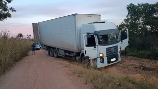 Transportadora detecta desvio de rota e PM frustra tentativa de roubo de carga na BR-135, em Curvelo