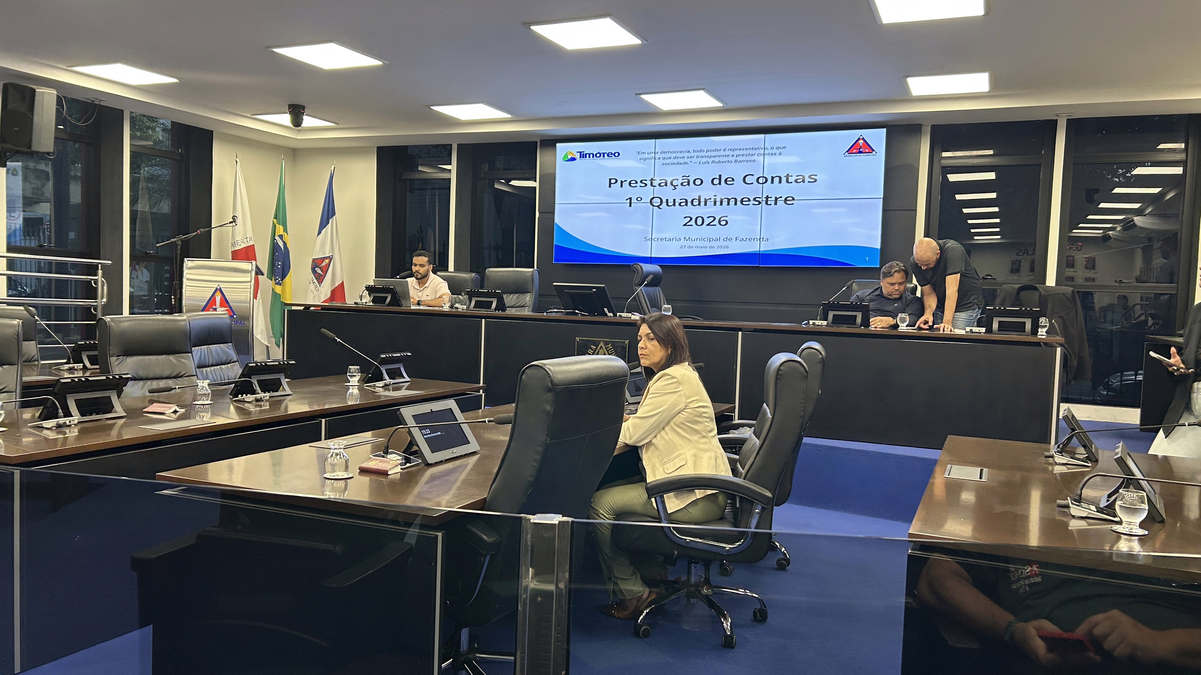 27.05 - Release PMT -Prefeitura de Timóteo apresenta prestação de contas do 1º quadrimestre de 2026