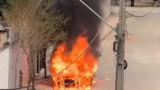 Homem é baleado em posto de combustíveis e tem carro incendiado em Santana do Paraíso