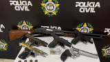 Barra Mansa: Polícia Civil apreende seis armas e 420 munições após denúncia de violência doméstica