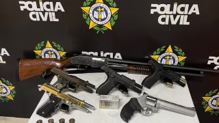 Barra Mansa: Polícia Civil apreende seis armas e 420 munições após denúncia de violência doméstica