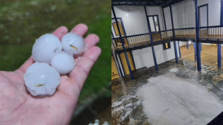 Granizo atinge Nova Era, Alvinópolis e João Monlevade e deixa danos em imóveis e áreas rurais
