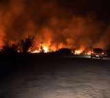 Incêndio perto do Aeroporto do Vale do Aço mobiliza Bombeiros em Santana do Paraíso
