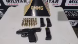 Homem de 32 anos é preso em flagrante após ameaça e disparos de arma de fogo em Ipaba
