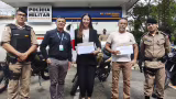 58º BPM participa de solenidade em Timóteo para entrega de três novas motocicletas à PM