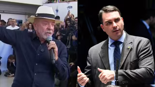 Pesquisa Real Time Big Data: Lula marca 45% e Flávio Bolsonaro, 40% em simulação de 2º turno