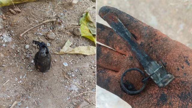 BOPE destrói granada artesanal achada em lote vago no bairro Bela Vista, em Governador Valadares