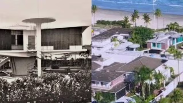 Mansão de Silvio Santos no Guarujá, com arquitetura inspirada em posto alemão, é avaliada acima de R$ 15 milhões