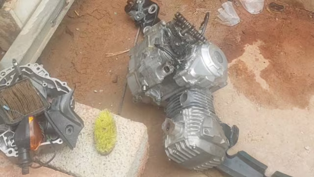 PM prende jovem em local suspeito de desmanche de motocicletas furtadas em Ipatinga
