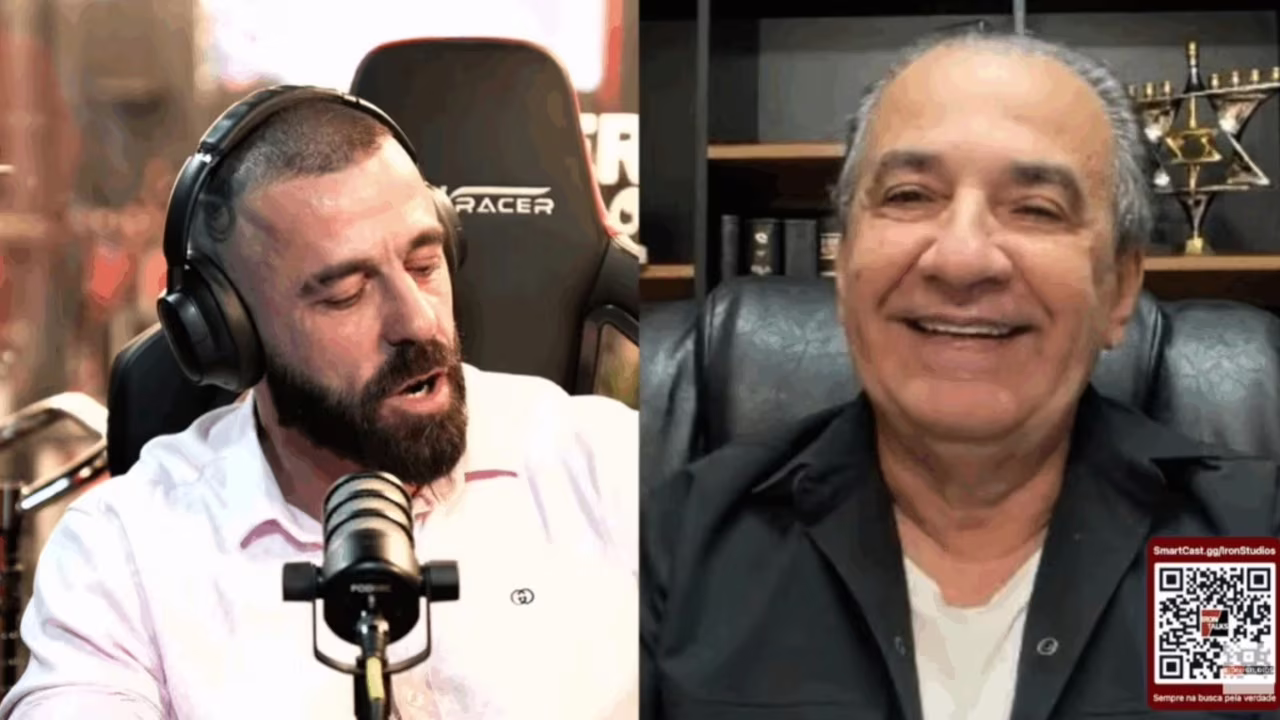 Felipe Sestaro e Silas Malafaia no Iron Talks