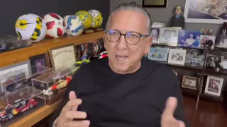 Galvão Bueno diz que recusou convite da CazéTV para narrar jogos do Flamengo por contrato com a Globo