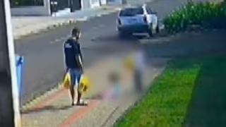 Homem é preso preventivamente após câmeras registrarem chute no rosto da filha de 3 anos no Paraná