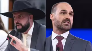 Eduardo Bolsonaro chama Zé Trovão de “bosta” após críticas a Jair Bolsonaro