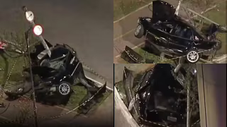Motorista fica ferido após carro atingir poste na zona leste de São Paulo (SP)