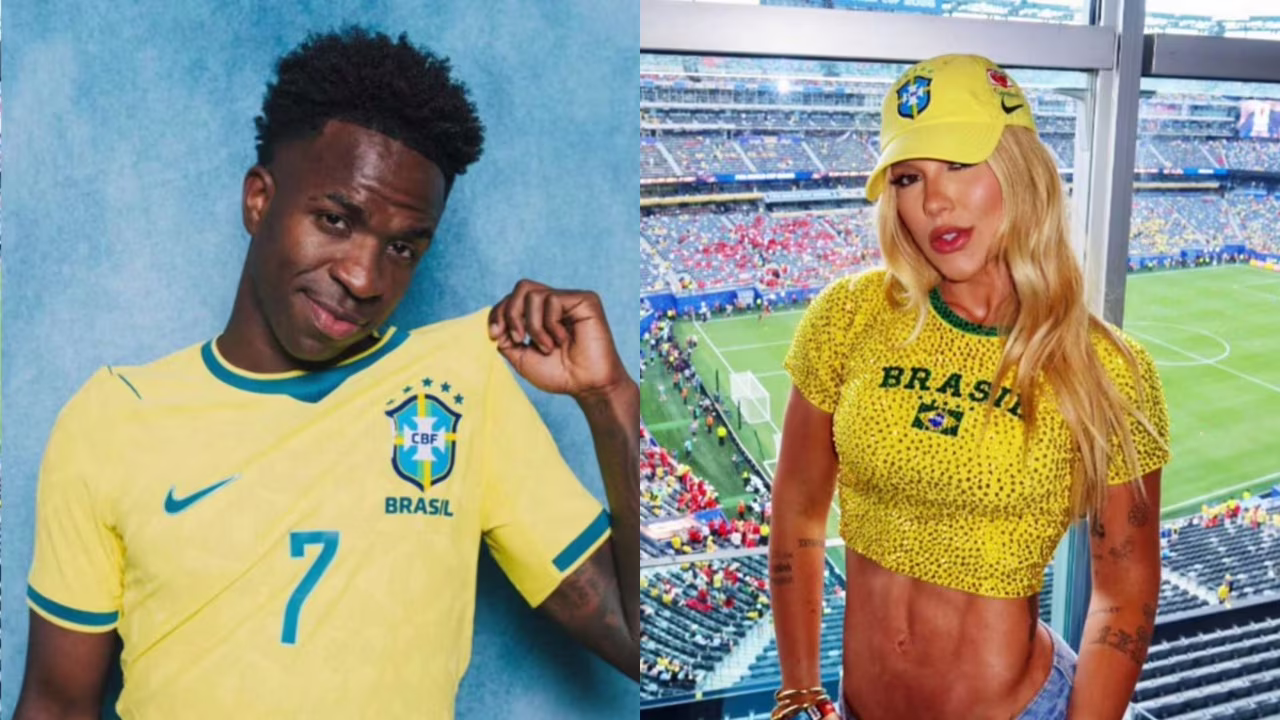 Após Copa, Virginia foi aproveitar férias com Vini Jr.