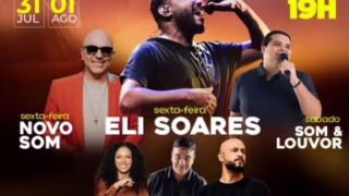 Eli Soares e Novo Som abrem Festa Gospel 2026 com entrada gratuita em Sapucaia