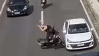 Repórter Diego Magão ajuda vítimas após moto bater em carro na BR-230
