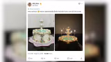 Confeiteira de Uberlândia cria bolo com fonte e anjo que passa de 10 milhões de visualizações