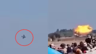 Dois militares morrem após caça grego cair durante apresentação em Tanagra