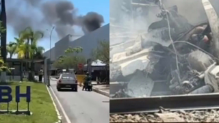 Bombeiros são acionados para ocorrência com aeronave em Belo Horizonte, MG