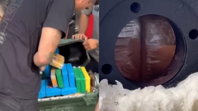 Dois homens são presos na Serra com motor de caminhão que escondia cocaína