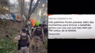 Homem é preso após debochar da morte de militares em queda de avião em Santana do Paraíso