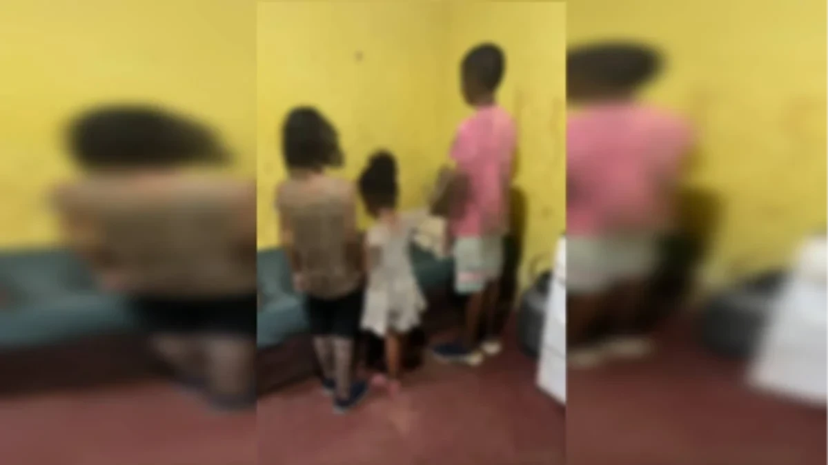 Mãe é presa após filhos serem encontrados em condições consideradas desumanas