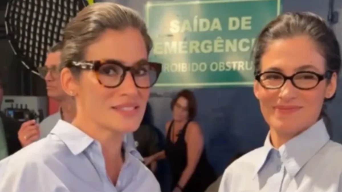 Renata Vasconcellos e irmã gêmea encantam em vinheta de fim de ano da Globo