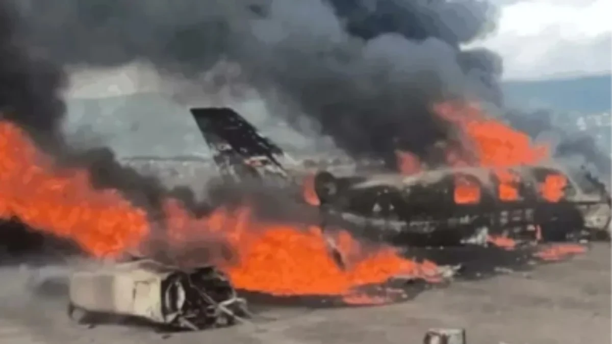 Vídeo: avião cai durante decolagem na Venezuela e deixa dois mortos