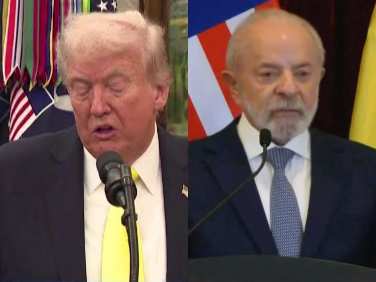 Donald Trump e Luiz Inácio Lula da Silva