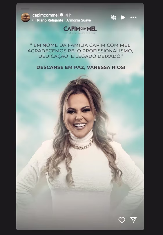 Vanessa recebeu o diagnóstico de câncer em 2023, sendo identificado um sarcoma sinovial pulmonar