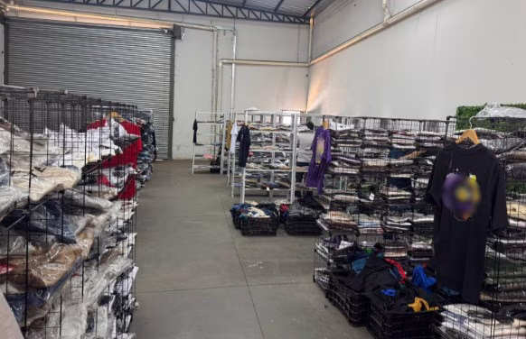 Produtos fraudulentos confiscados durante a operação