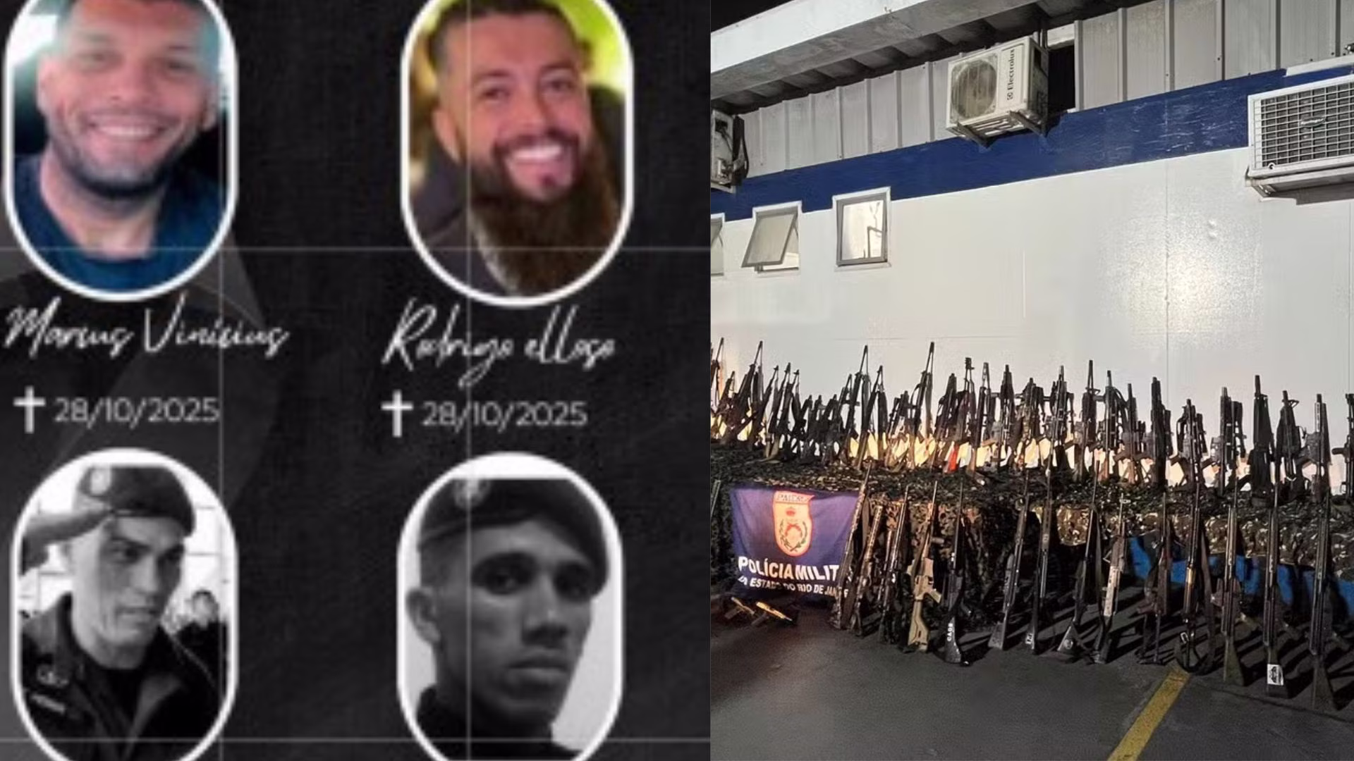 Aproximadamente 2,5 mil policiais participaram da ação, que integra a Operação Contenção e se apresenta como a mais mortal da história do estado do Rio de Janeiro, de acordo com o relatório oficial: 64 indivíduos perderam a vida e 81 foram detidos.