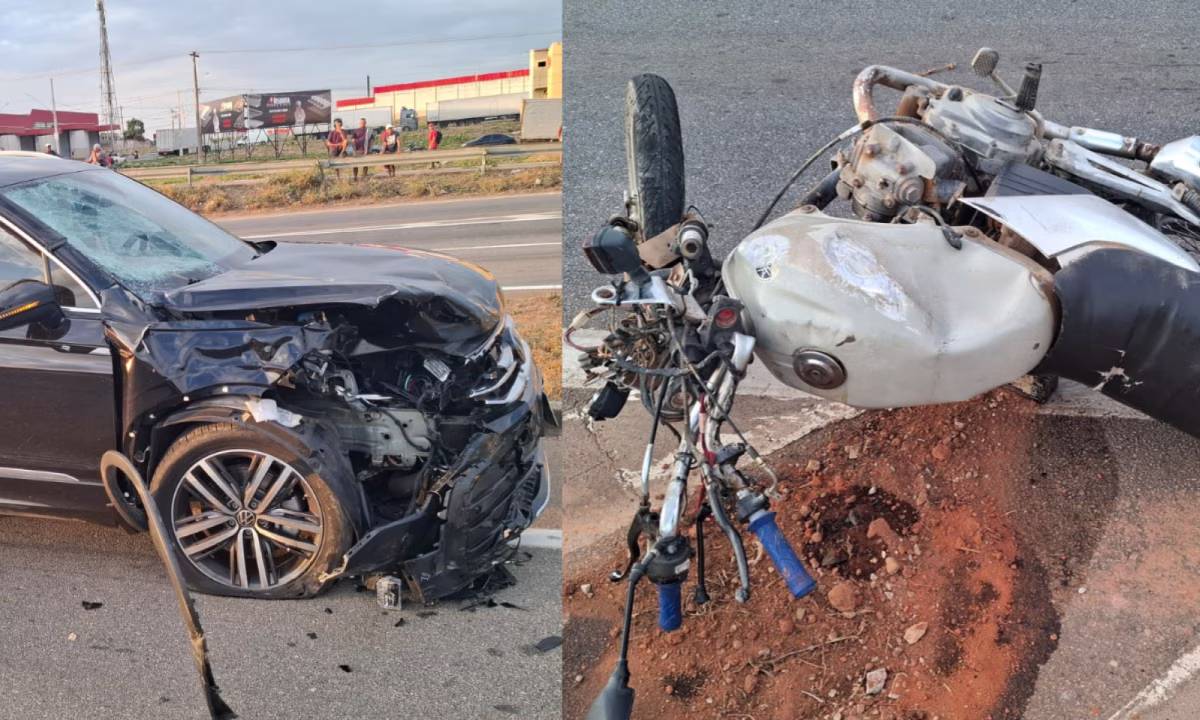 A equipe de perícia da Polícia Civil esteve presente para conduzir análises técnicas e investigar as causas do acidente