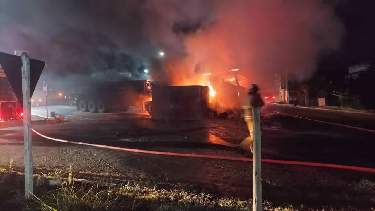 O fogo se espalhou rapidamente.