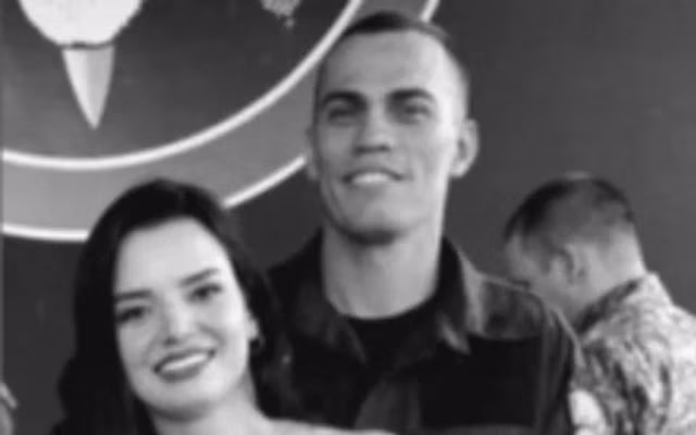 Jéssica Araújo e o Sargento Heber Carvalho da Fonseca