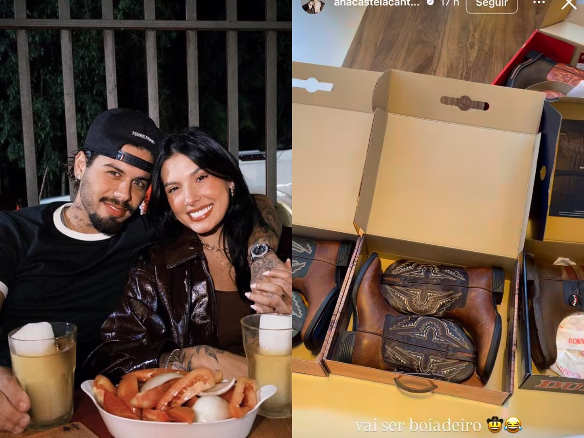 Ana Castela entreteve seus fãs ao compartilhar, na tarde de quarta-feira (29/10), que está auxiliando Zé Felipe na atualização de seu guarda-roupa