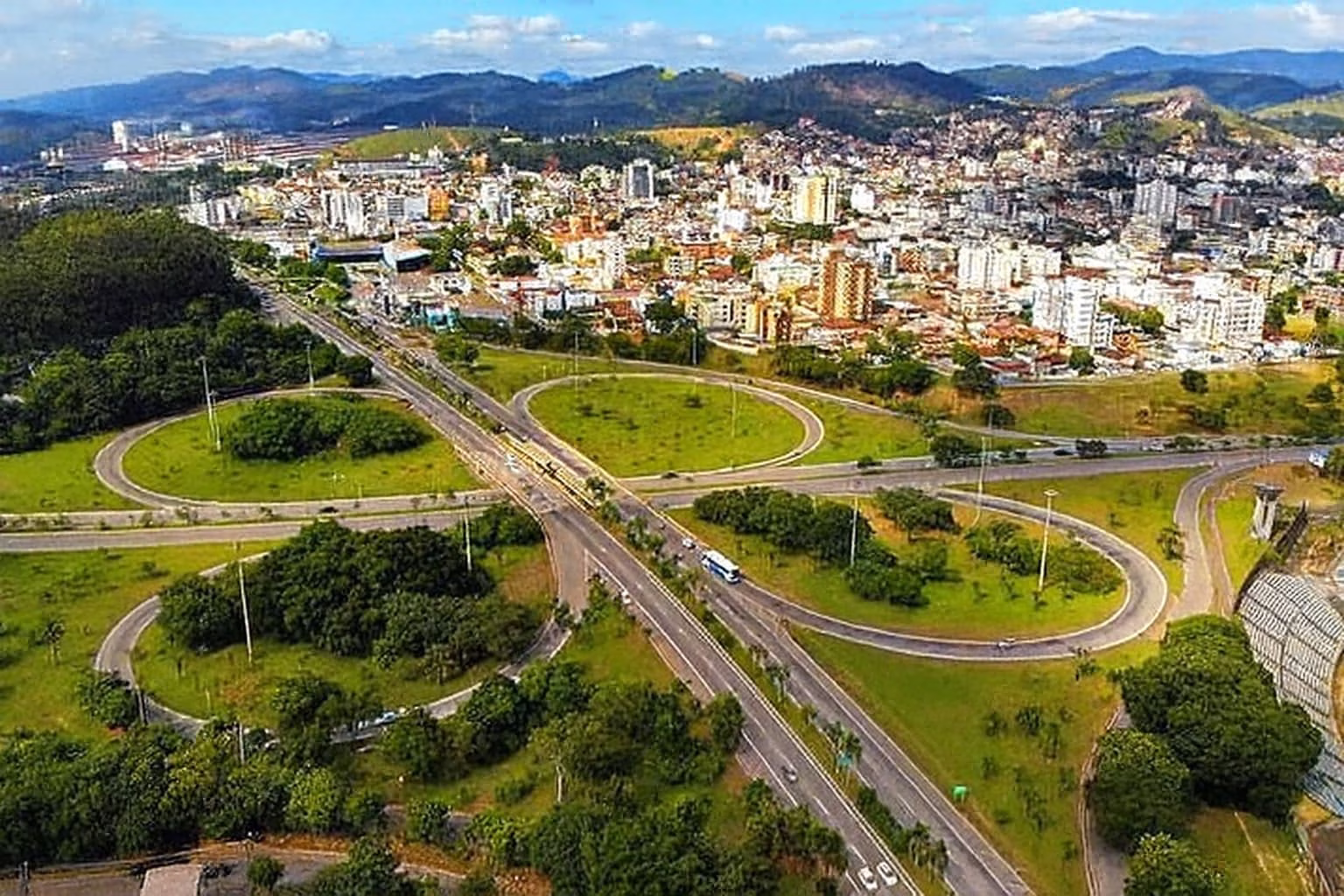 Vista aérea da cidade de Ipatinga.