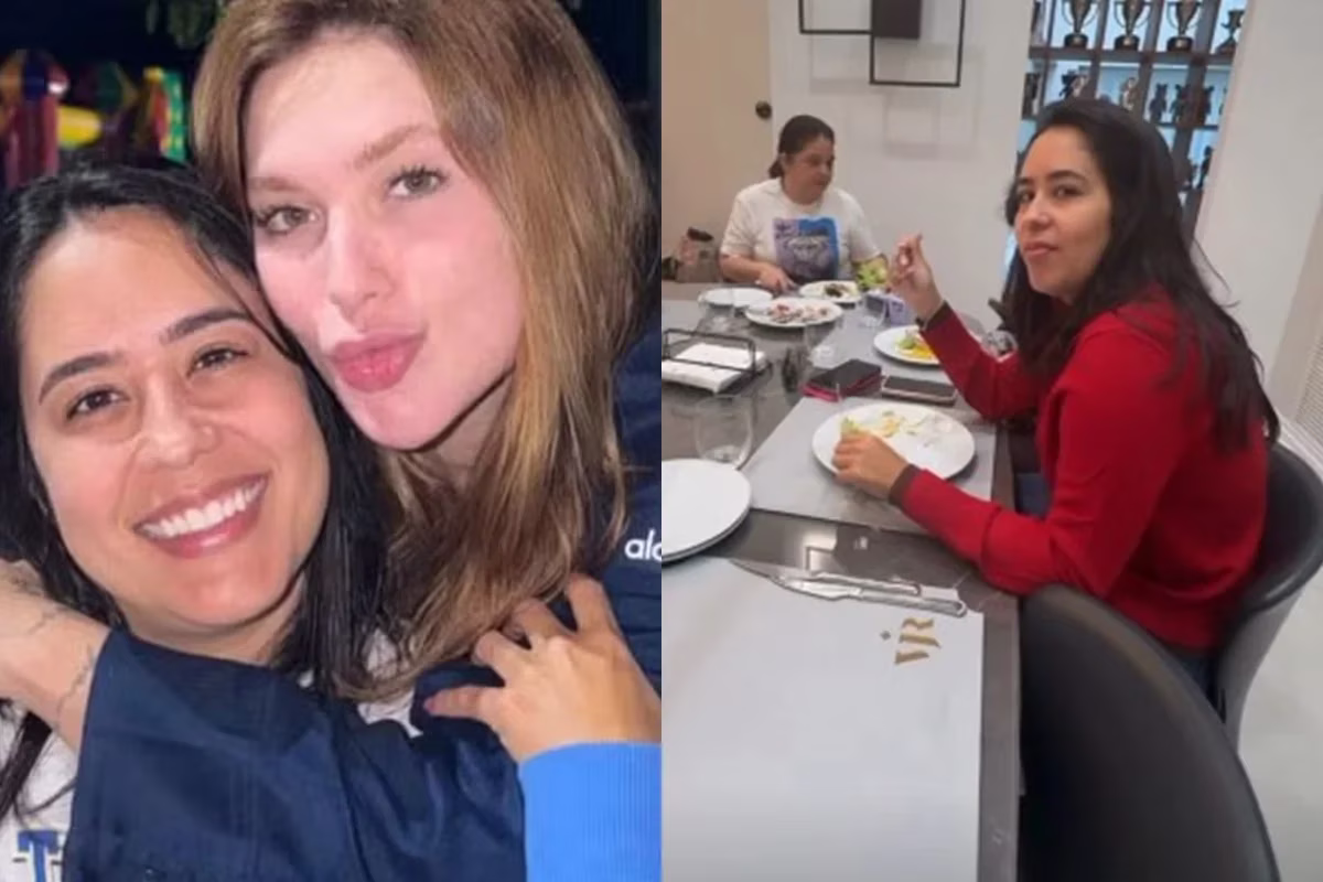 Virgínia e Monyque Isabella da Costa, irmã de seu ex-cônjuge, Zé Felipe