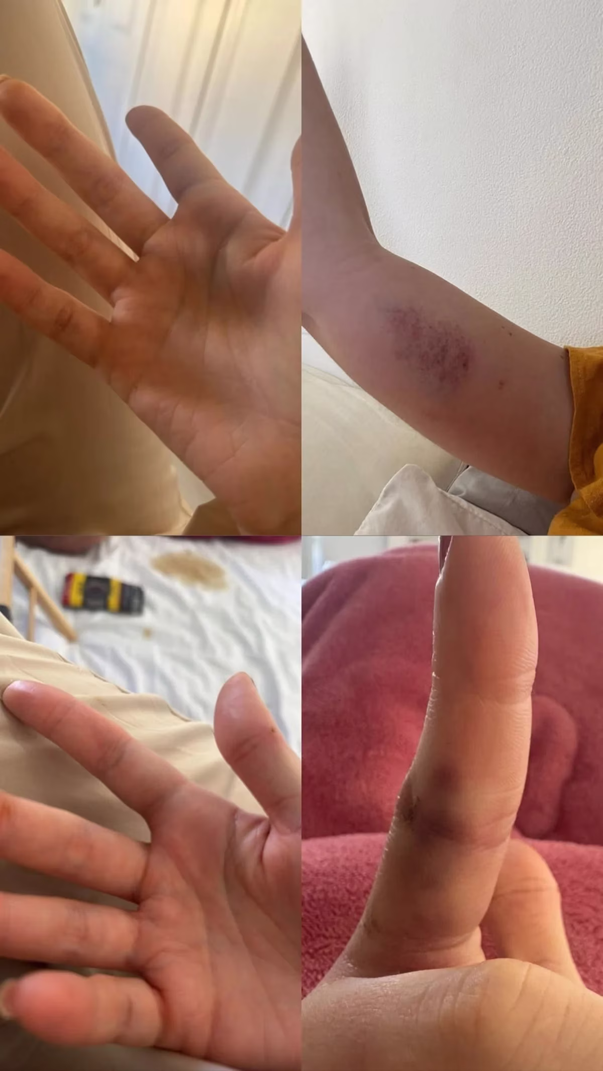 Ele não me agrediu. Se eu estivesse com medo, não o teria convidado para a minha casa e para a minha vida