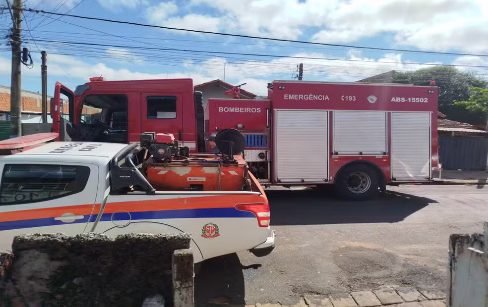 As chamas foram prontamente apagadas pelos bombeiros